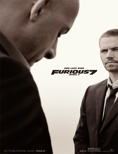 Poster de Fast & Furious 7 (Rápidos y Furiosos 7)