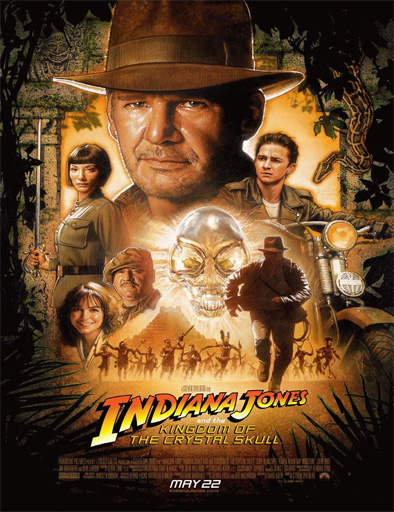 Poster de Indiana Jones y el reino de la calavera de cristal