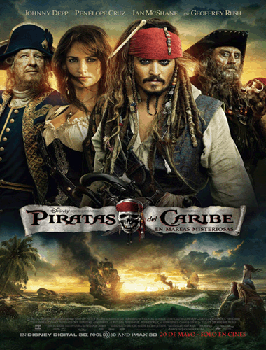 Poster de Piratas del Caribe 4: En mareas misteriosas