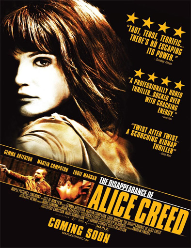 Poster de La desaparición de Alice Creed