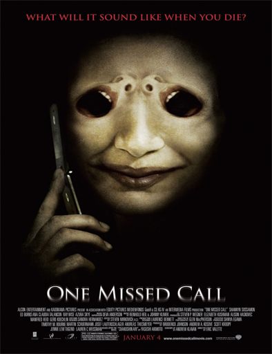 Poster de One missed call (Llamada perdida)
