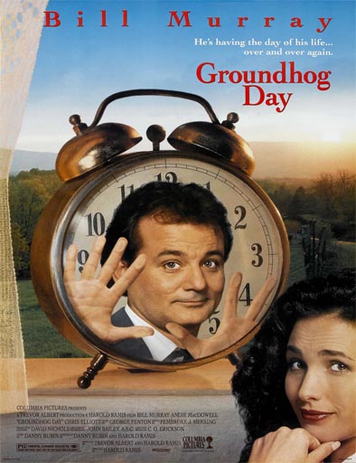 Poster de Groundhog Day (Hechizo del tiempo)