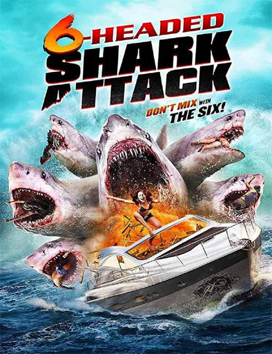 Poster de El ataque del tiburón de seis cabezas