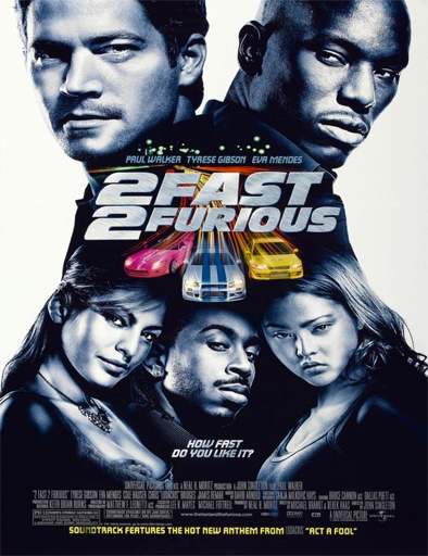 Poster de The Fast and the Furious 2 (Rapidos y Furiosos 2)