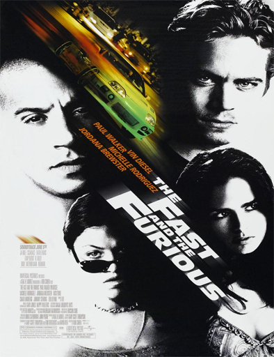 Poster de The Fast and the Furious (Rápido y furioso)